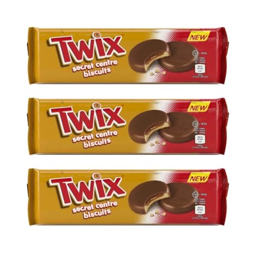 Twix Secret Centre 3er Pack (396g) – Knuspriger Keks mit geheimem Kern von Needforsweet