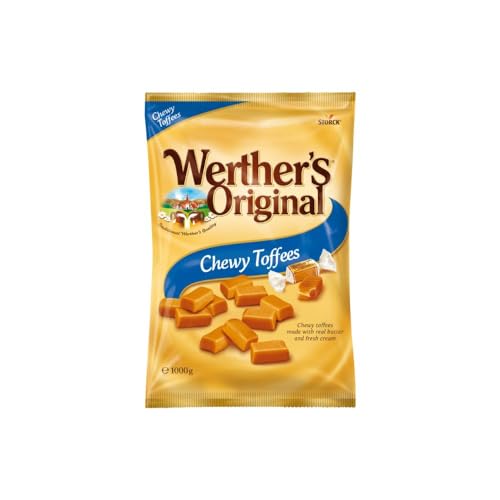 Werthers Original Weiche Toffees, Karamellgeschmack, Familie & Freunde Packung –3x 1000g von Needforsweet