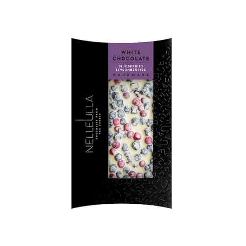 Nelleulla Handmade White Chocolate Blueberries/Lingonberries 80g von Nelleulla