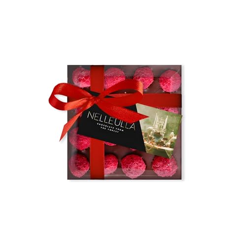 Nelleulla Handmade White Chocolate mit getrockneten Raspberry 80g von Nelleulla