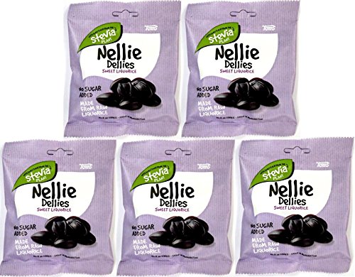 5 x TOMS NELLIE DELLIES SWEET LIQUORICE SÜß LAKRITZ ZUCKERFREI 90g Incl. Goodie von Flensburger Handel von Nellie Dellies