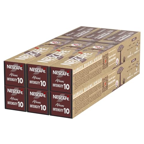 NESCAFÉ Farmers Origins Africas Ristretto 6 x 10 Kaffeekapseln - Kaffeekapseln für Nespresso-Maschinen von Nescafe Farmers Origins