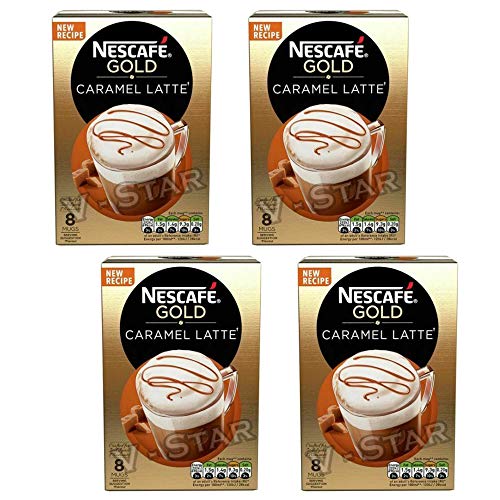 4 X NESCAFE GOLD MIX COFFEE BOXES FRESH STOCK (Caramel Latte) von NESCAFÉ