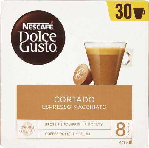 Nescafé Dolce Gusto 30er Box Cortado, Kaffee, Cafe, Kaffeekapsel, 30 Kapseln von NESCAFÉ DOLCE GUSTO