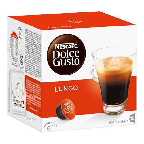 Nescafé Dolce Gusto Caffè Lungo Kaffee Kapseln 1er Pack, 16 Kapseln, 16 Portionen, 112g von NESCAFÉ DOLCE GUSTO