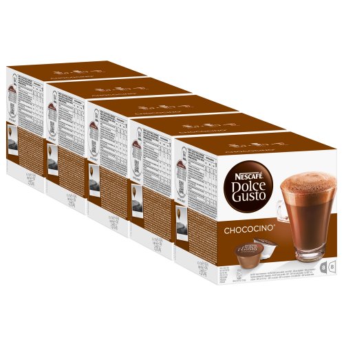 Nescafé Dolce Gusto Chococino Kakao, Schokolade, Kakaokapsel, 5er Pack, 5 x 16 Kapseln (40 Portionen) von Nescafé