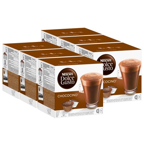 Nescafé Dolce Gusto Chococino Kakao Schokolade Kakaokapsel 6er Pack 6 x 16 Kapseln (48 Portionen) von NESCAFÉ DOLCE GUSTO