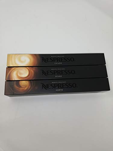 Nespresso Sortimentspackung 30 Kapseln - Chiaro, Scuro, Corto von Nespresso