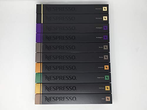 Nespresso - Varietät Pack - 100 Kapseln - Ristretto - Arpeggio - Roma - Livanto - Capriccio - Volluto - Cosi von Nespresso