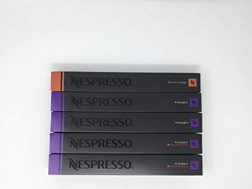 Nespresso - Variety Pack - 50 Kapseln - 20 x Arpeggio - 20 x Arpeggio Decaffeinato - Envivo Lungo - All The 9s Mix von Nespresso