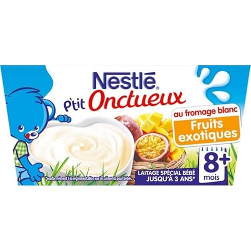 Nestlé Bébé © NestlÃ pA € ™ Tit Creamy Cheesecake Exotische Früchte Weiß (6 Monate) mit dem 4 Töpfe Von 100G (Set von 8 oder 32 Töpfe) von NestlÃ BÃbÃ