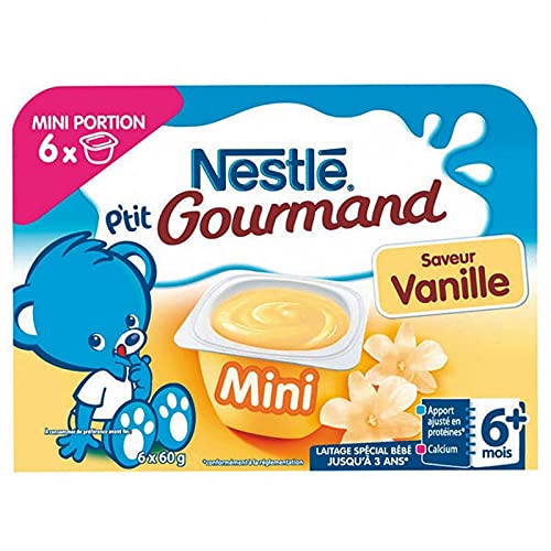 Nestlé Bébé © NestlÃ pA € ™ Tit Gourmet Mini Vanille-Aroma (6 Monate) von 6 Töpfe Von 60G (Set von 8 oder 48 Töpfe) von NestlÃ BÃbÃ