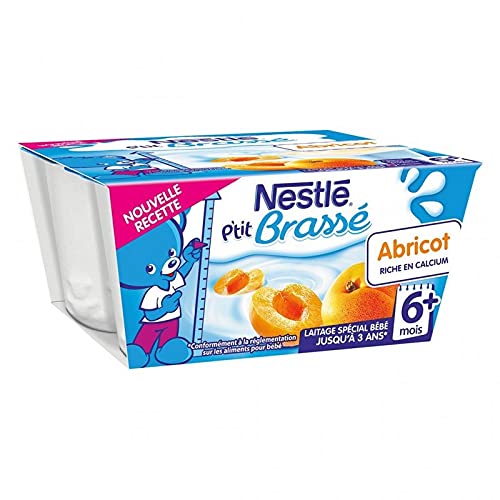 Nestlé Bébé © NestlÃ pA € ™ Tit gebraut © Aprikosen reich an Kalzium (6 Monate) mit dem 4 Töpfe Von 100G (Set von 8 oder 32 Töpfe) von NestlÃ BÃbÃ