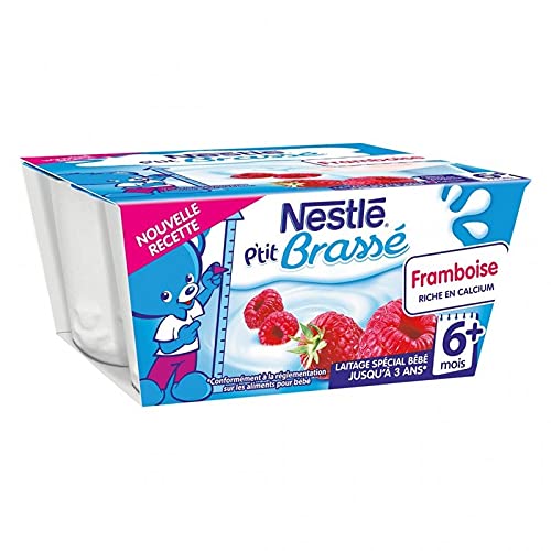 Nestlé Bébé © NestlÃ pA € ™ Tit gebraut © Raspberry Reich an Kalzium (6 Monate) mit dem 4 Töpfe Von 100G (Set von 8 oder 32 Töpfe) von NestlÃ BÃbÃ