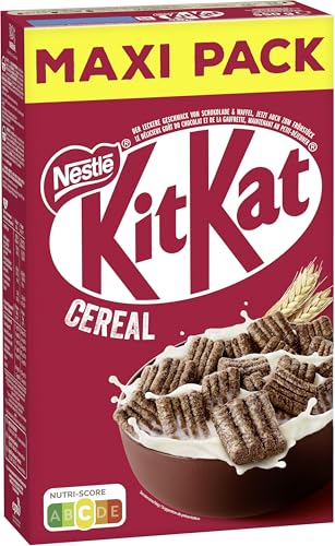 Nestlé KITKAT Cereal, knusprige Frühstücks-Cerealien mit der typischen KITKAT-Waffel und köstlicher Schokolade, 1er Pack (1 x 550g) von Nestlé Cerealien