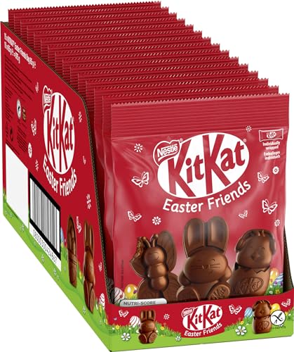NESTLÉ KITKAT Easter Friends, Mini-Osterfiguren aus Milchschokolade mit Knusperstückchen, 15er Pack (15 x 65g) von Kitkat