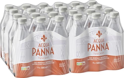 ACQUA PANNA stilles Mineralwasser 24 x 0,5 L PET Einweg Flaschen pfandpflichtig von Nestlé Waters