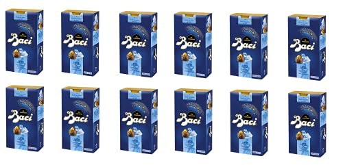 12x Perugina Baci Bijou Latte Pralinen mit Milchschokolade gefüllt mit Gianduja und Haselnuss 200g von Nestlé