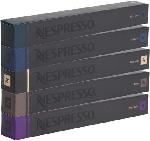 Nespresso Kapseln Intenso Mix 10x Ristretto 10x Arpeggio 10x Kazaar 10x Dharkan 10x Roma 50 Kapseln von Nespresso