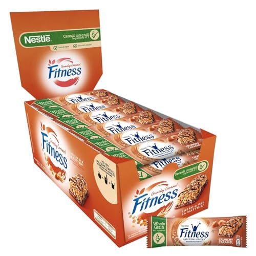 Nestlé® | Fitness-Karamell-Müsli | Vollkorn-Frühstücks-Müsliriegel aus Weizen und Hafer und gesalzenem Karamell – 24 Stück (564 g) von Nestlé