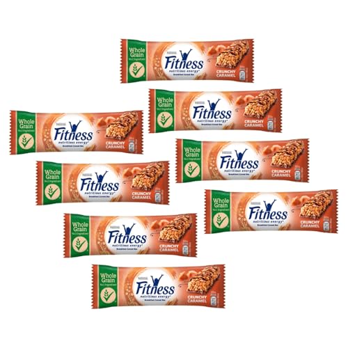 Nestlé® | Fitness-Karamell-Müsli | Vollkorn-Frühstücks-Müsliriegel aus Weizen und Hafer und gesalzenem Karamell – 8 Stück (188 g) von Nestlé