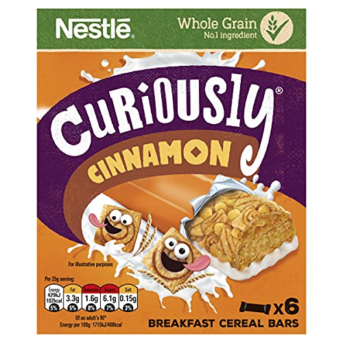 Nestlé Curiously Cinnamon Breakfast Müsli-Riegel 6 x 25g (150g) von Nestlé