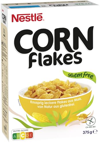 Nestlé GO FREE Cornflakes, glutenfreie Mais-Flakes, Cerealien zum Frühstück, mit Milch & Joghurt genießen ( 375 g) von Nestlé