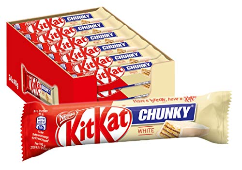 Nestlé KitKat Chunky White Schokoriegel mit weißer Schokolade (24 x 40g) von Kitkat