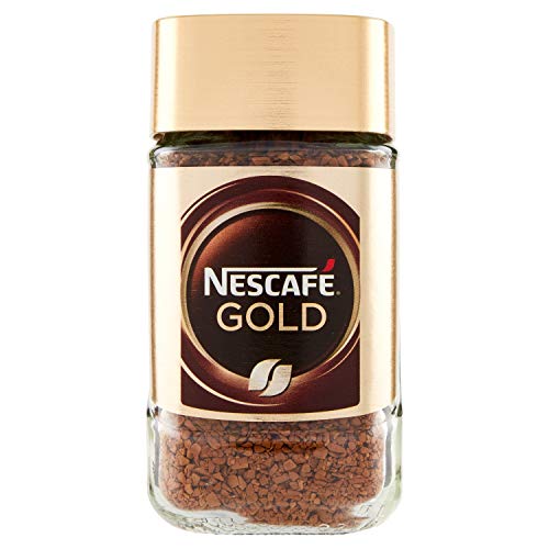 Nestlé Nescafé Gold Caffè solubile löslicher Kaffee mit gerösteten und gemahlenen Kaffee Gluten-frei in Glas 50g von Nestlé