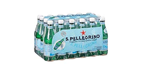 San Pellegrino Eau Minerale 4 x 6 x 500 ml Flasche (Wasserflasche mit Kohlensäure) von Nestlé