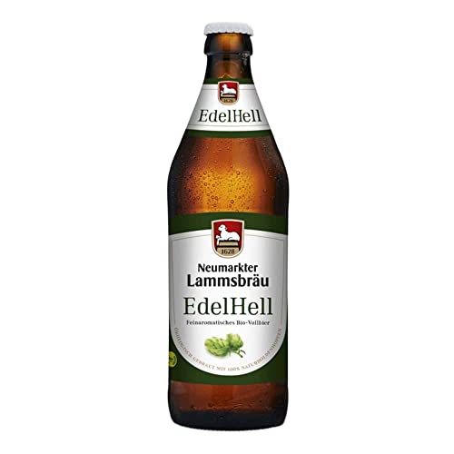 NEUMARKTER LAMMSBRÄU Bio Bier, EdelHell, 500ml (24er Pack) von Neumarkter Lammsbräu