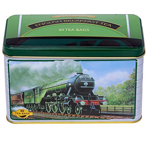 New English Teas - English Breakfast Tea 40 Tea Bags - Flying Scotsman Tin von New English Teas