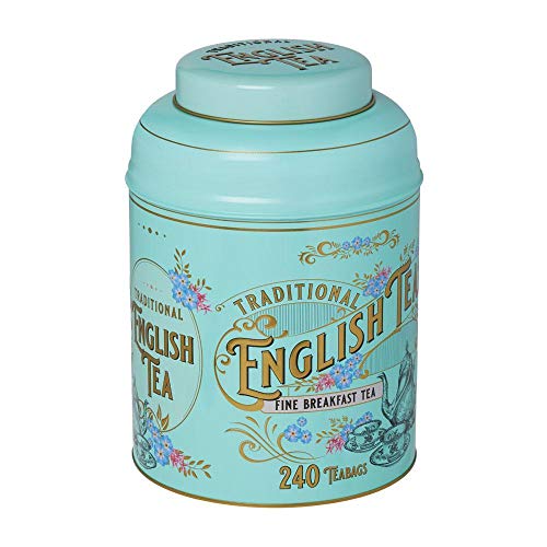 New English Teas - Breakfast Tea 240 Tea Bags - Vintage Victorian Tin von New English Teas