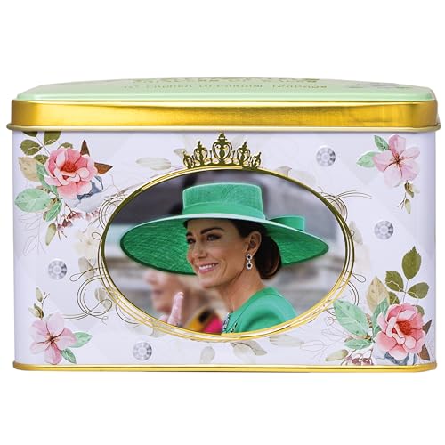 New English Teas Catherine Princess of Wales Teedose mit 40 English Breakfast Teebeuteln von New English Teas