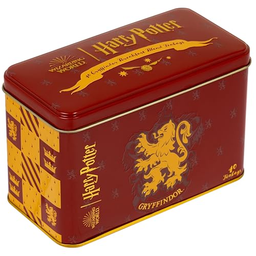 New English Teas Harry Potter Gryffindor Wappen Teedose mit 40 englischen Frühstücksteebeuteln von New English Teas