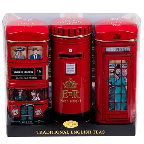 New English Tee Heritage Reihe Englisch Ikonen English Tea Auswahl Triple Dose Geschenk Pack 84 g von New English Teas