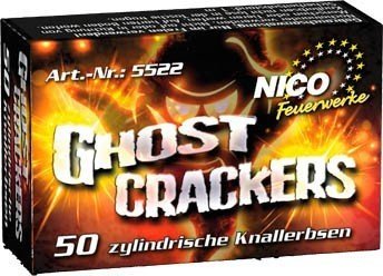 Ghost Crackers Knallerbsen 10 x 50er Schachtel zylindrisch 5522 von Nico