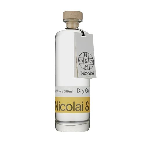 Nicolai & Sohn Dry Gin – The Classic Edition | Premium Gin mit Wacholder, Zitrus & Preiselbeeren | Perfekt für Negroni & Cocktails | 43,7% Vol | 500 ml von Nicolai & Sohn