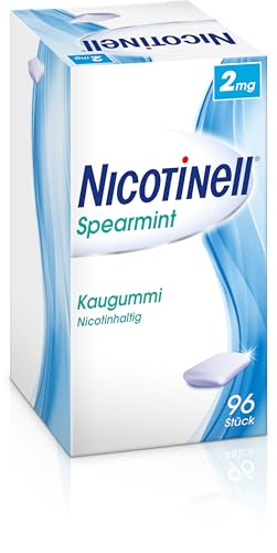 Nicotinell Kaugummi 2 mg Spearmint 96 Stk.: Nikotinkaugummi für schrittweise Rauchentwöhnung und sofortigen Rauchstopp von Nicotinell