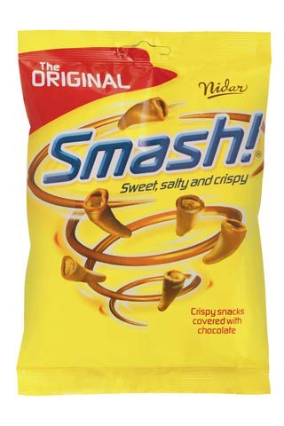 12 x Nidar Smash Original - Norwegische Milchschokolade Snack 100g von Nidar Smash