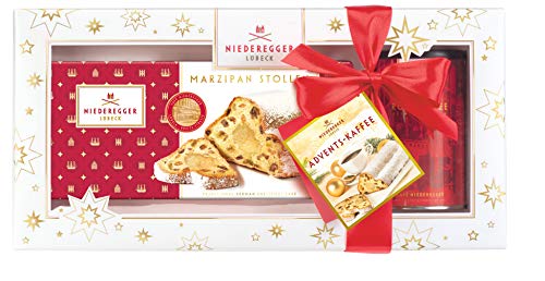 Niederegger Adventskaffee Marzipan Stollen 750g und Röstkaffee 250g von Niederegger GmbH & Co. KG