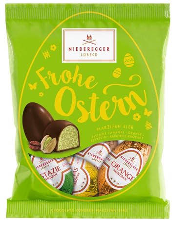 Niederegger Marzipan Eier Beutel fruchtig und nussig Schokolade mit Marzipan 85g von Niederegger