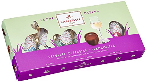 Niederegger Alkhol-Eier, flüssig gef., 3-fach sort., 4er Pack (4 x 100 g) von Niederegger