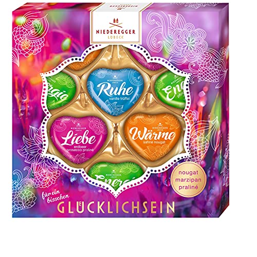 Niederegger Herzensortiment "Für ein bisschen Glücklichsein", 125 g von Niederegger