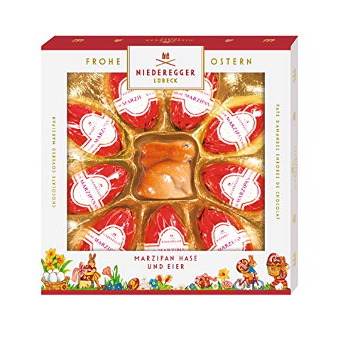 Niederegger Marzipan Eier und Hase, 1er Pack (1 x 175 g) von Niederegger