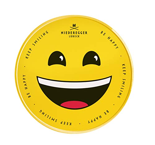 Niederegger Marzipan Taler mit Zartbitter Schokolade Smiley Dose 185g von Niederegger