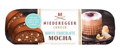 Niederegger | Marzipanbrot des Jahres | Weiße Schokolade - Mokka | saftiges Kaffee-Marzipan | 125g von Niederegger