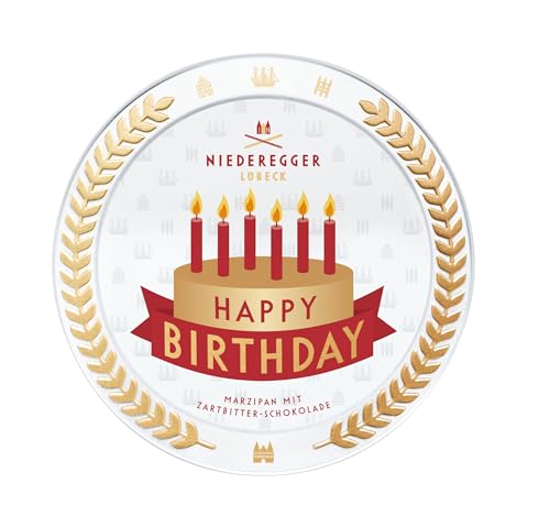 Niederegger Motto-Dose "Happy Birthday", 185 g von Niederegger