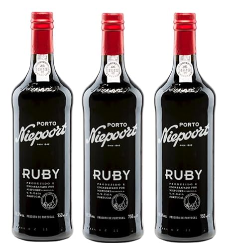 3x 0,75l - Niepoort - Ruby - Vinho do Porto D.O.P. - Portugal - Portwein süß von Niepoort