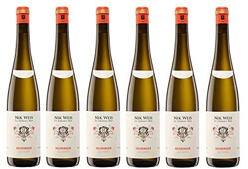 6x 0,75l - 2022er - Nik Weis - St. Urbans-Hof - Mehringer Riesling - Alte Reben - VDP.Ortswein - Qualitätswein Mosel - Deutschland - Weißwein trocken von Nik Weis - St. Urbans-Hof